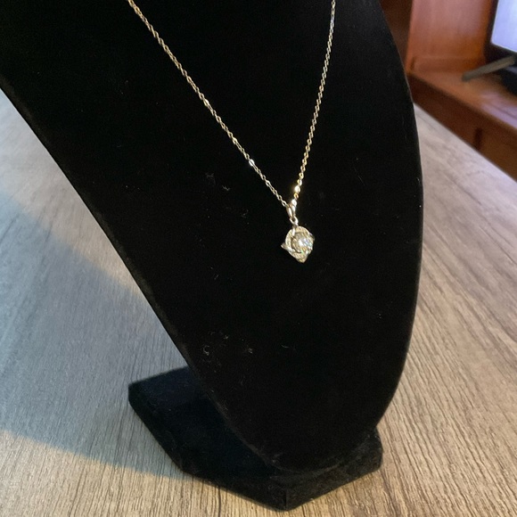 Beautiful Halo Moissanite Pendant - Picture 2 of 6